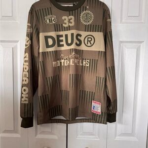 Deus Ex Machina Galactico MX Long Sleeve Jersey Tee Size M
